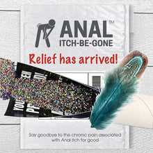 Load image into Gallery viewer, Anal Itch Be Gone Prank Mail from WhatPrank.com with Glitter and Feather