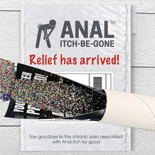 Load image into Gallery viewer, Anal Itch Be Gone Prank Mail from WhatPrank.com with Glitter