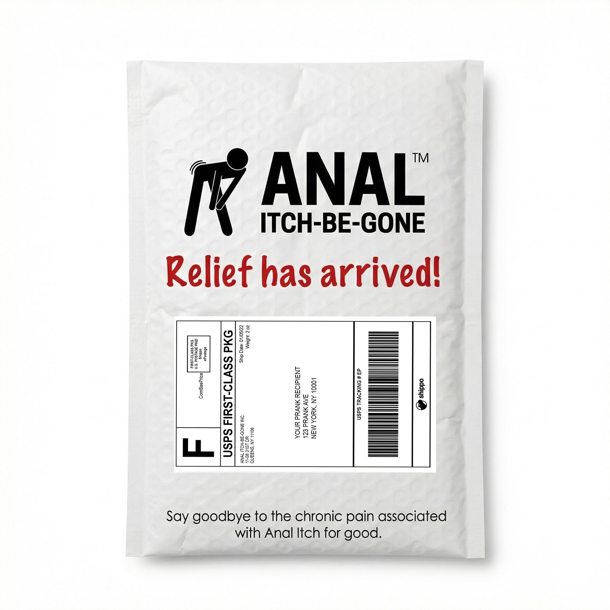 Anal Itch-Be-Gone Mail Prank