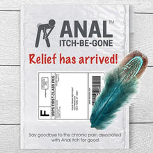 Load image into Gallery viewer, anal Itch Be Gone Prank Mail from WhatPrank.com with Feather

