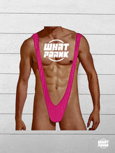 Load image into Gallery viewer, WhatPrank.com Borat Inspired Man Thong Gag Gift - Pink Print
