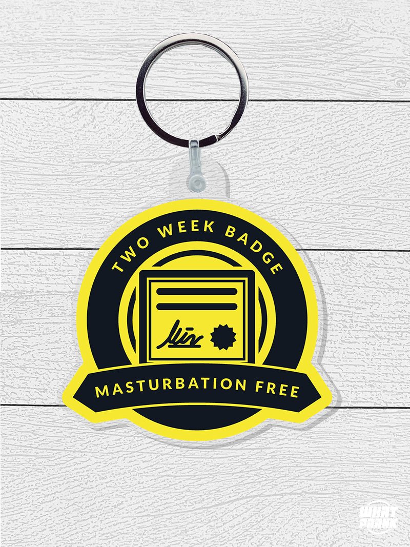 Two Week Masturbation Free Keychain