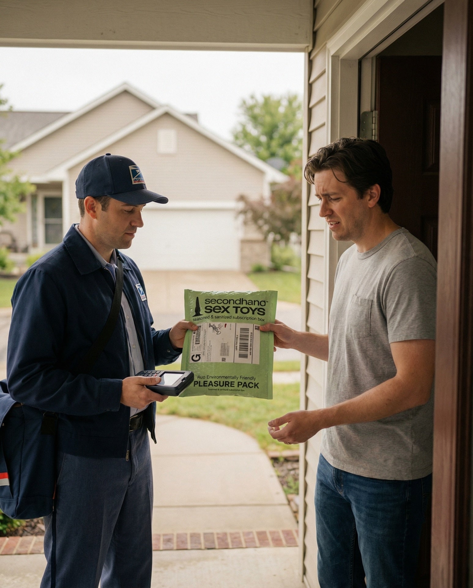 WhatPrank package arriving at doorstep — signature required delivery